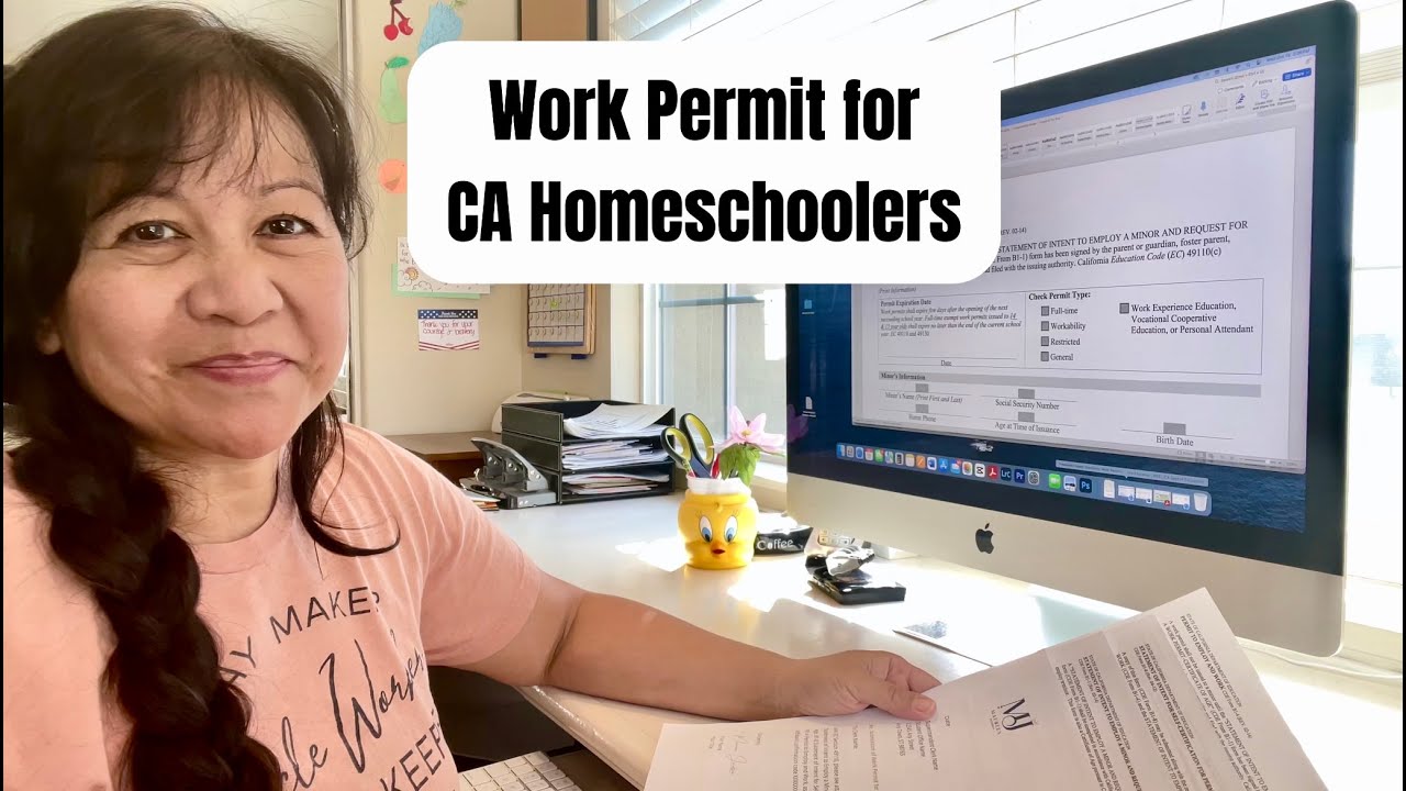 California Homeschool - How to get a work permit for your child