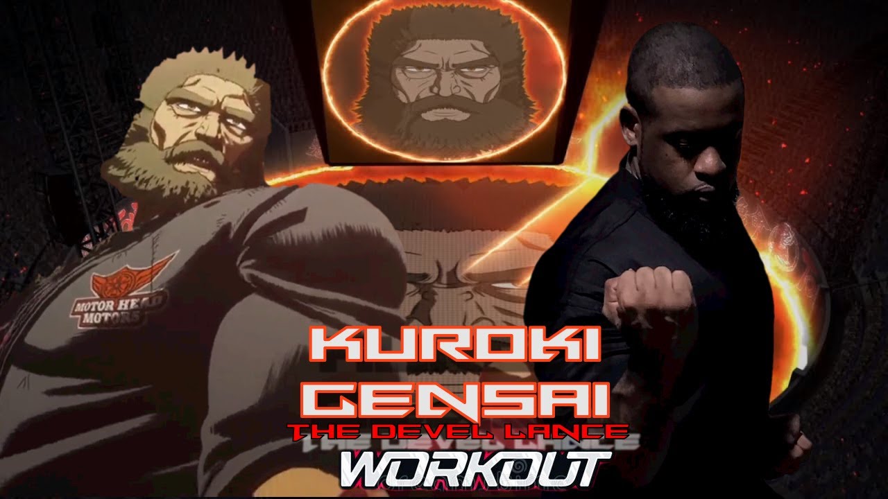 Kuroki Gensai "The Devil Lance" Workout: Kengan Ashura |Anime Training| Motivation