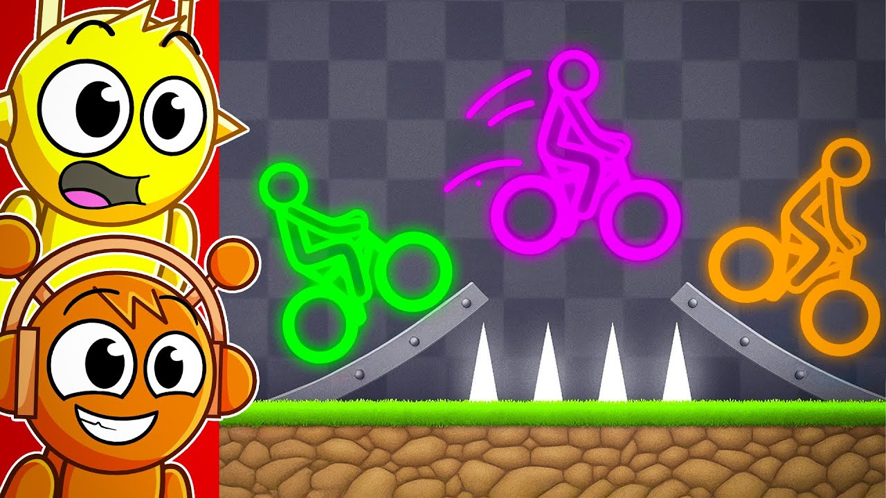 Sprunki Reacts to ELIMINATION STICKMAN Bike Race!