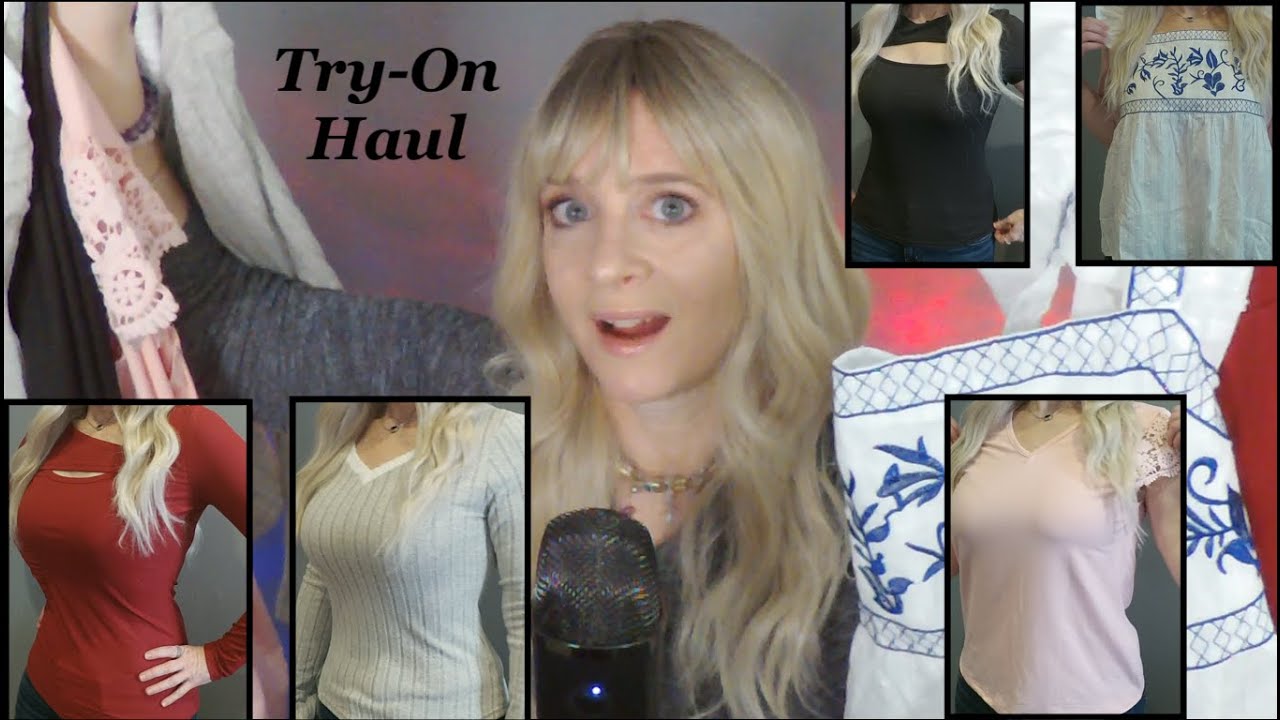 ASMR Gum Chewing Clothing Try-On Haul | Dressin Amazing Deals