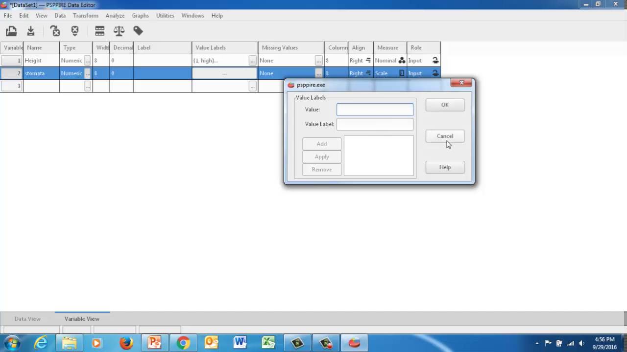 Independent Samples T-test PSPP