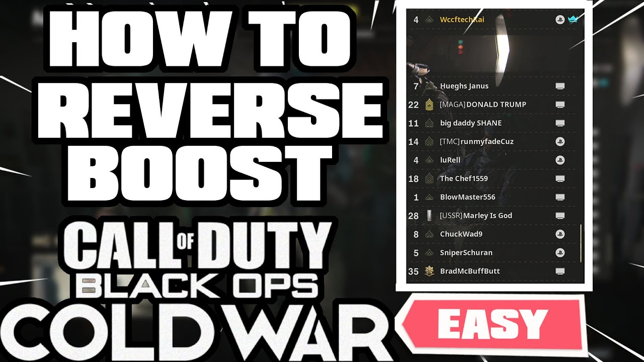 HOW TO REVERSE BOOST IN COLD WAR! (Reverse Boosting After Patch) | HOW TO GET EASY LOBBIES COLD WAR!