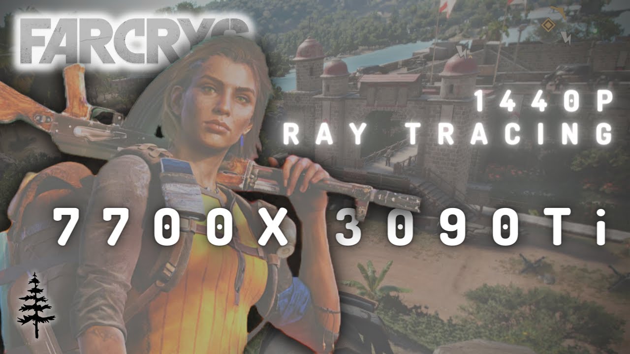 7700X + 3090 Ti Far Cry 6 HD Textures Gameplay Ultra Ray Tracing 1440P Samsung G7 + DDR5-6000 CL30