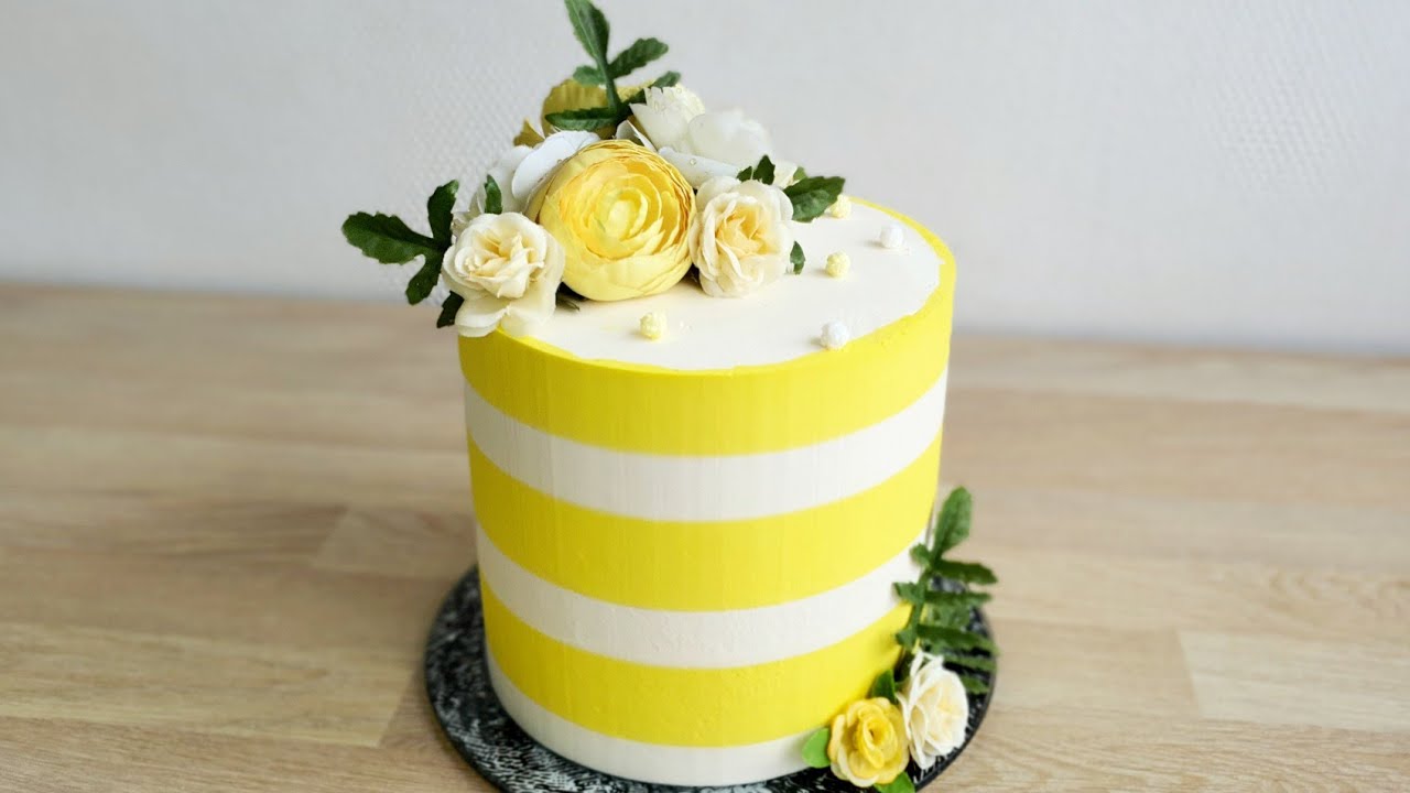 décoration tendance avec la crème au beurre russe.
