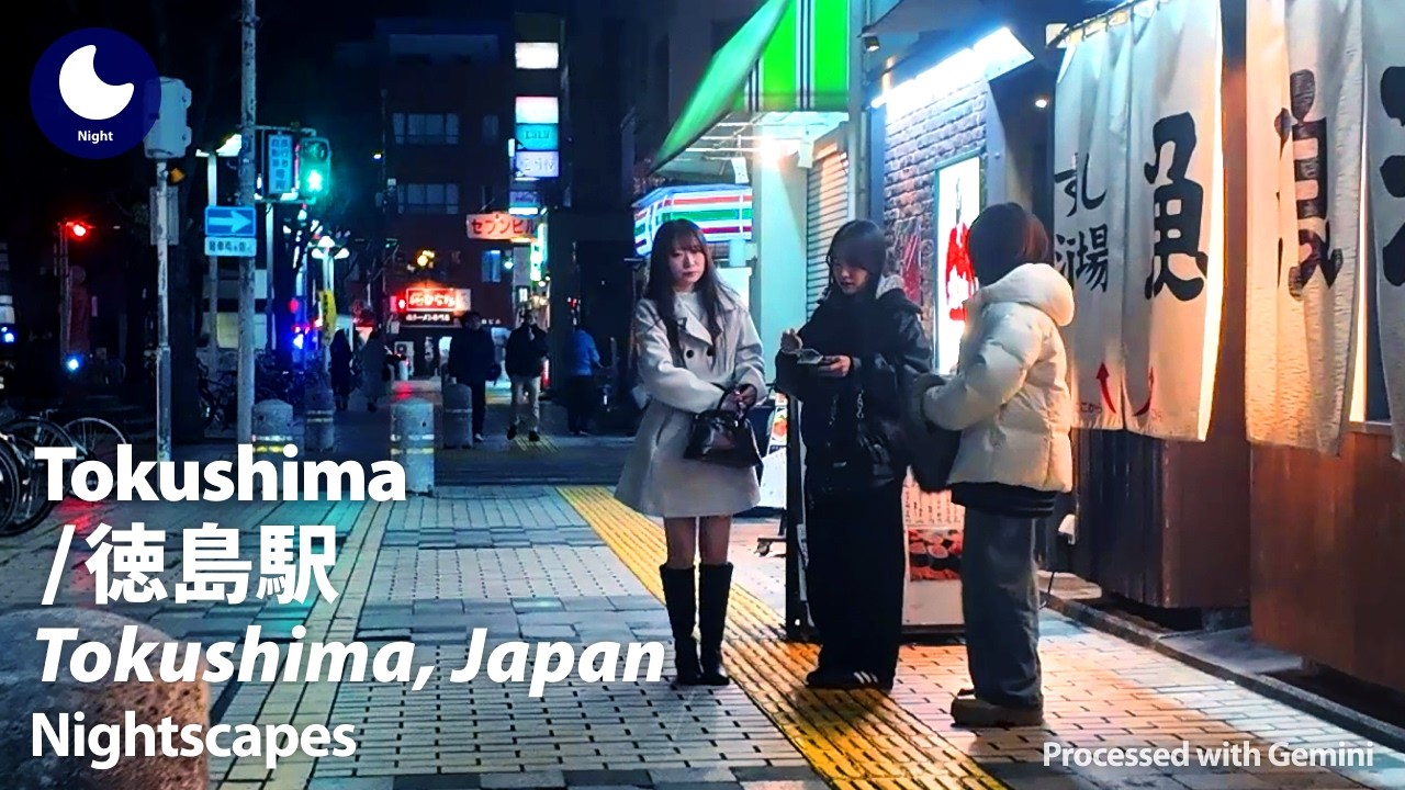 ⁴ᴷ Tokushima: Tokushima Station (徳島県: 徳島駅) - Japan Walking Tour (January, 2026)