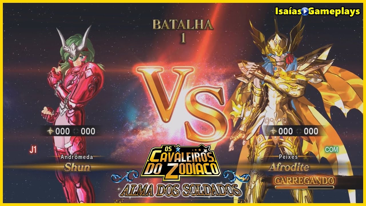 CDZ Alma dos Soldados - Shun de Andrômeda (Prólogo do Céu) Vs Afrodite Armadura Divina de Peixes