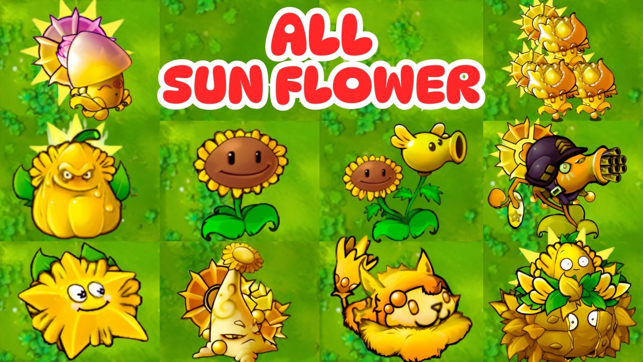 PvZ 1 Fusion 3.4 Challenge-All Sun Flower | Ultimate Peashooter