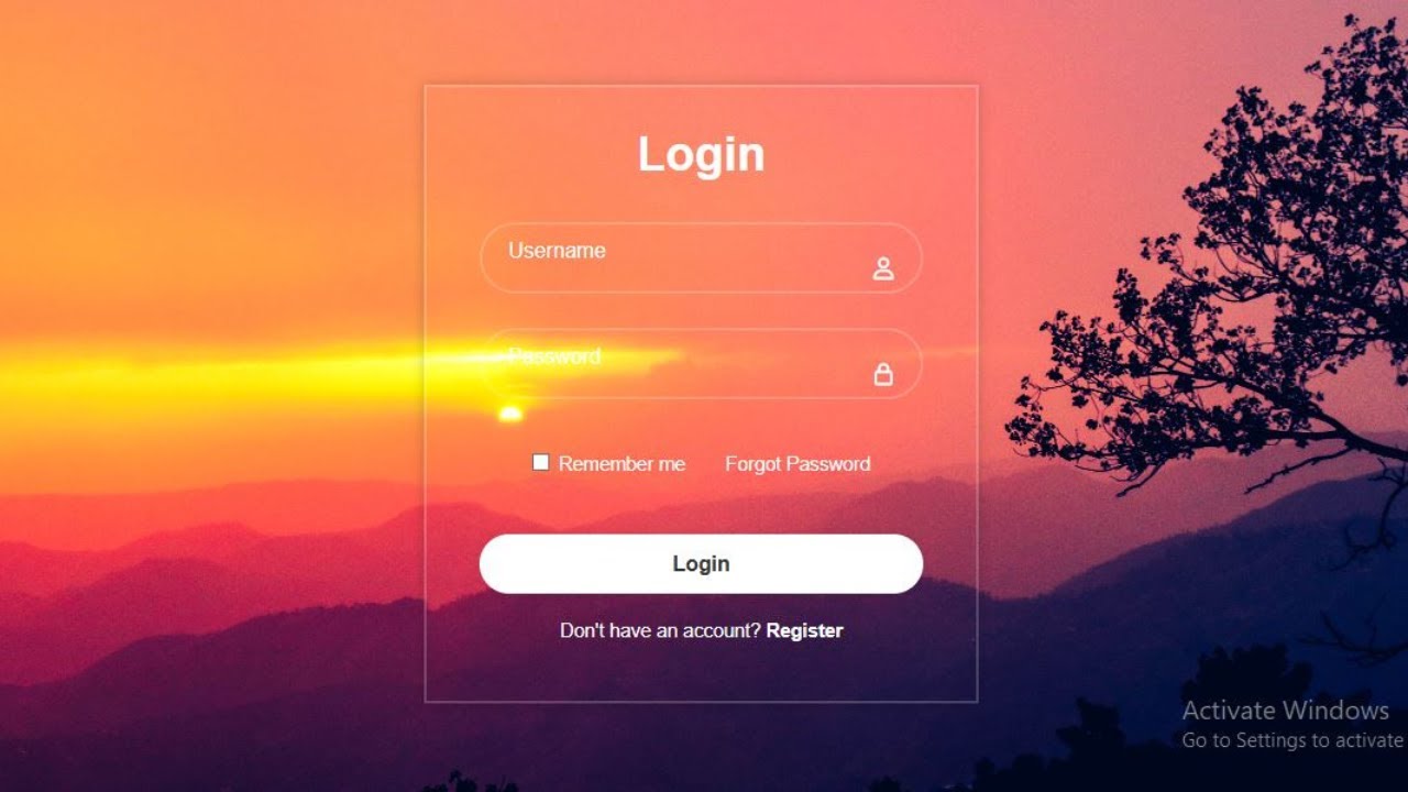 Modern Login Page Design Using HTML & CSS | With Icons  #CodingForBeginners #LoginForm #WebDesign