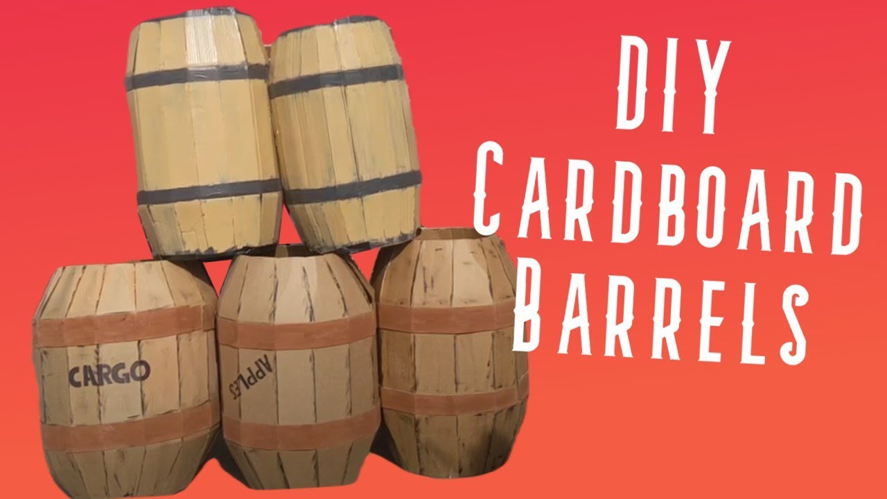 Making Cardboard Barrels - Easy DIY Step by Step