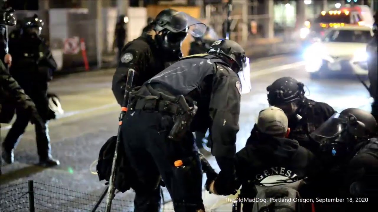 Portland police attempt arrest of handicapped person