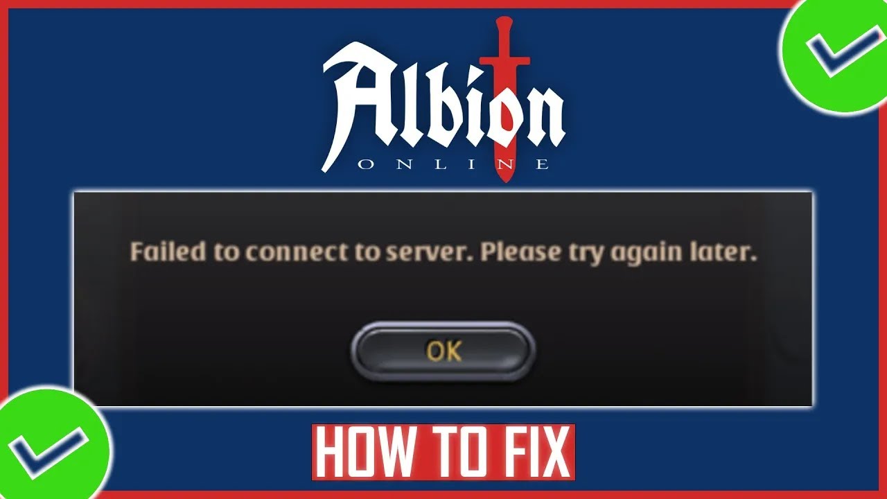 Исправление ошибки Albion Online «Не удалось подключиться к серверу»