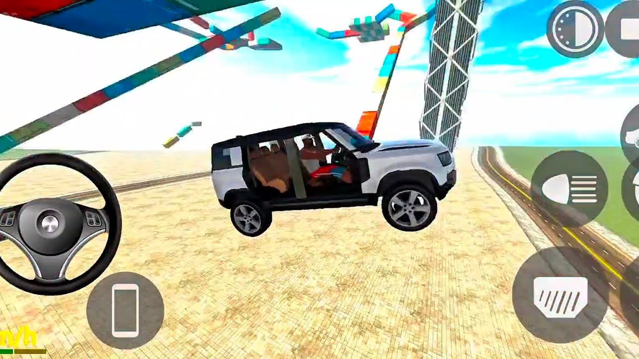 Indian Car stunt 3D game 🎮|stunt wala game:-(white car game), hard game play|indian game play, #2026
