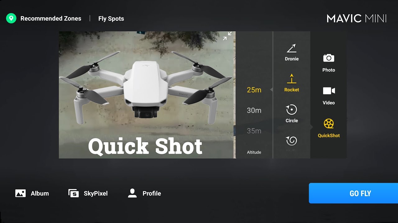 DJI Mavic Mini Quickshot Tutorial