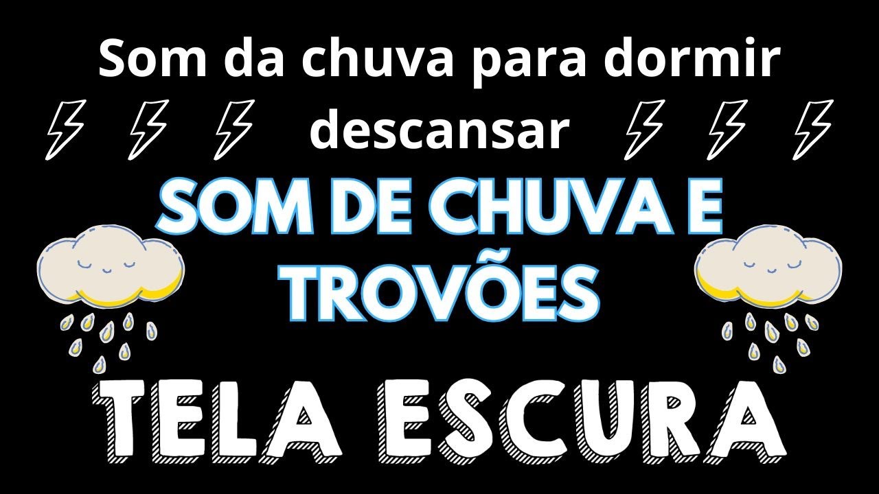 Sons para um sono tranquilo - Chuva tropical e trov&otilde;es - Relaxamento profundo para dormir