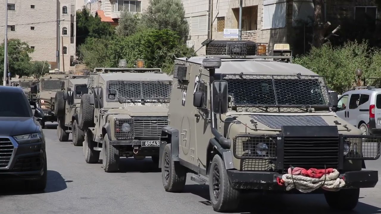 Stones Thrown at Israeli Military Vehicles During Bethlehem Raid
