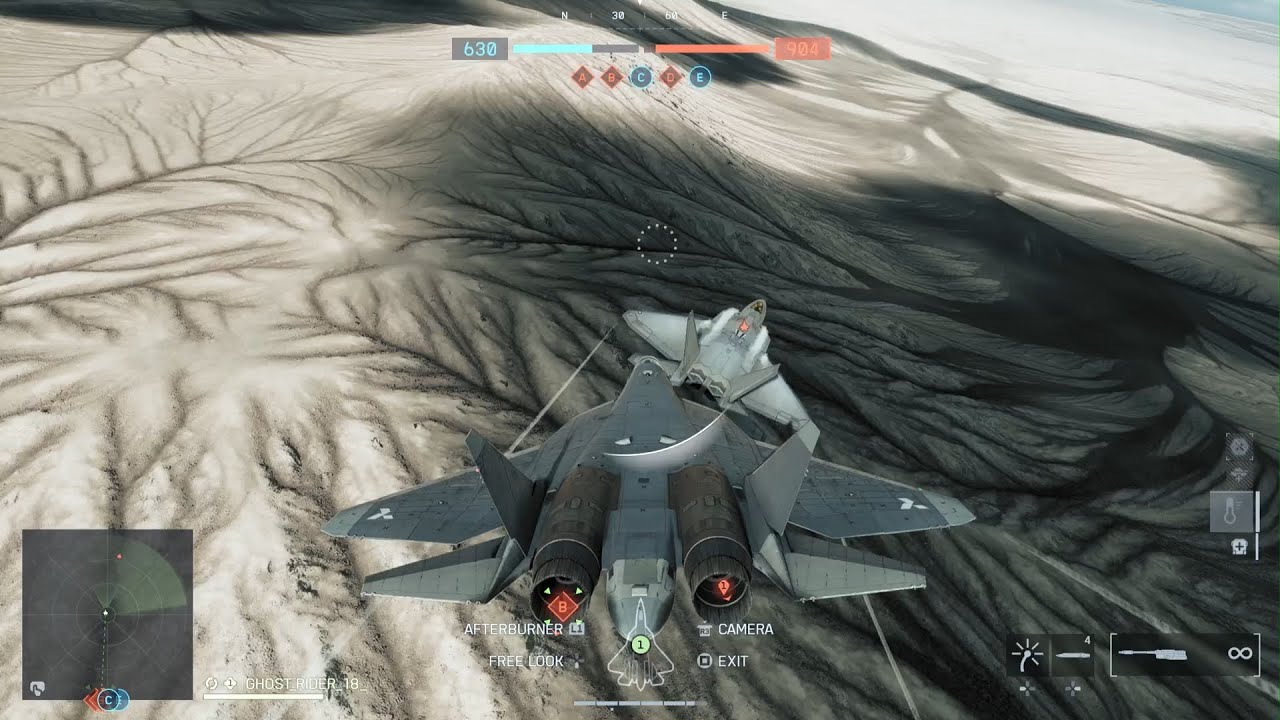Executing the Kvochur's Bell Maneuver against the F-22 - Battlefield 6