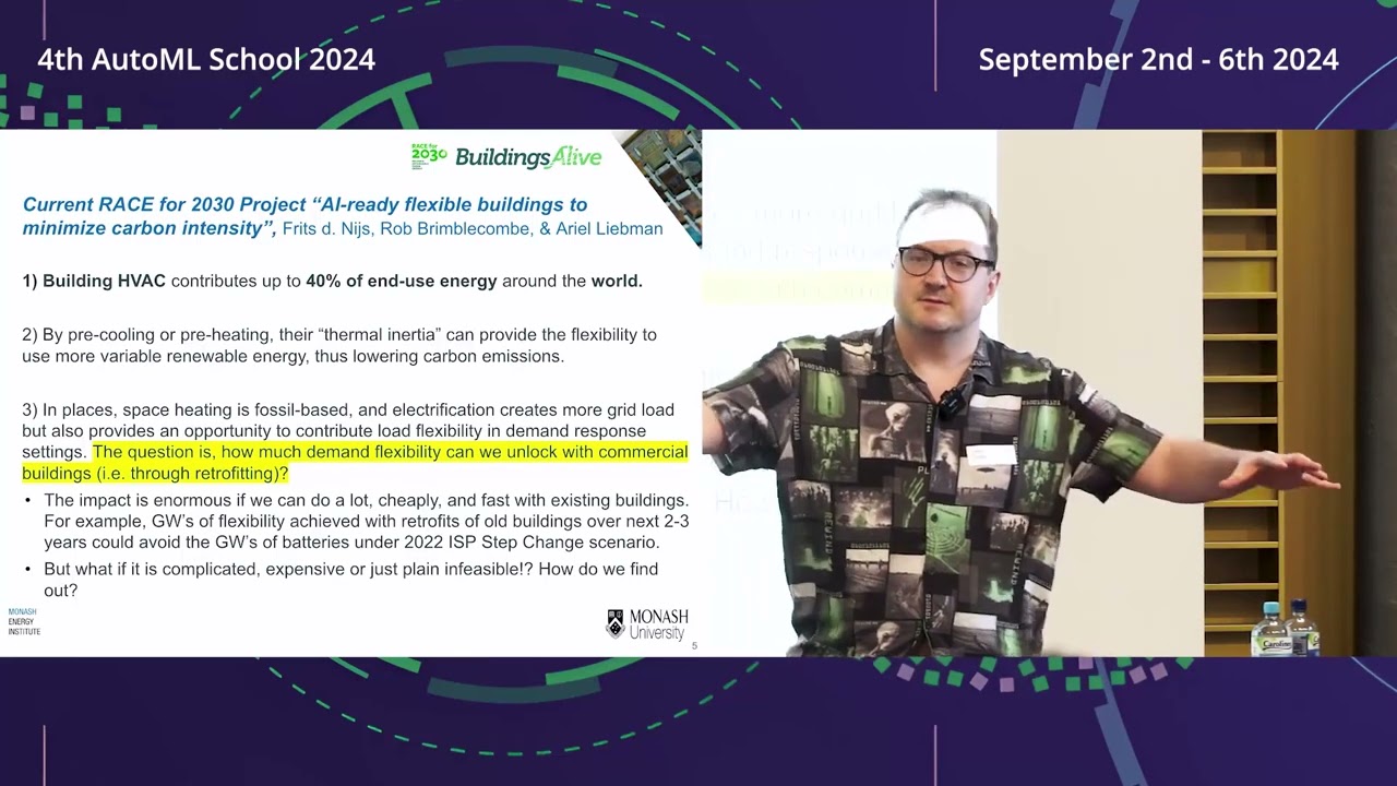 Opportunities for AutoML in Sustainable Energy: Tackling Misinformation, Building Control, and Power