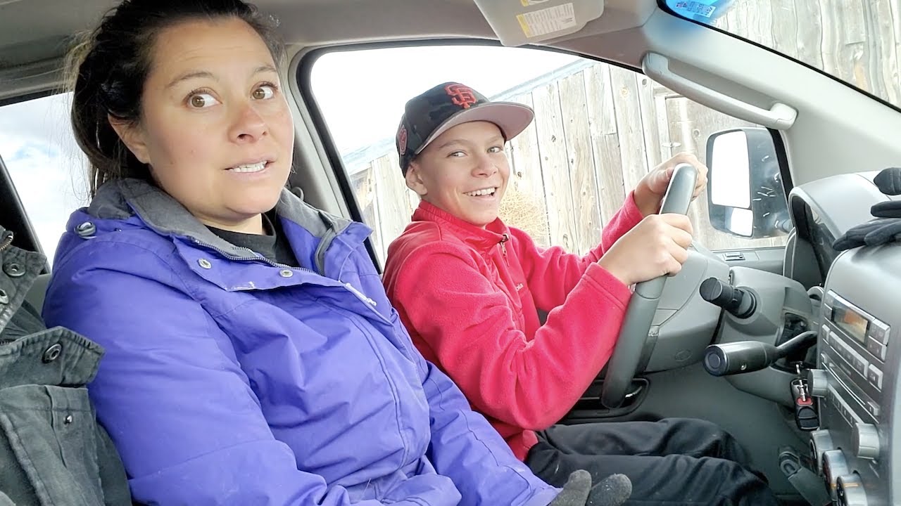 13 YEAR OLD DRIVING FOR THE FIRST TIME!