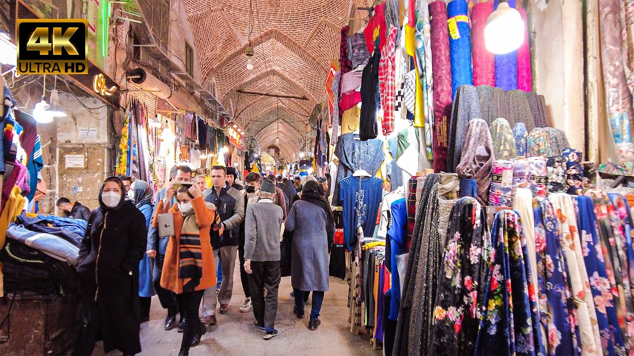 Iran Market Tour [4k60fps]- The Grand Bazaar of Tabriz