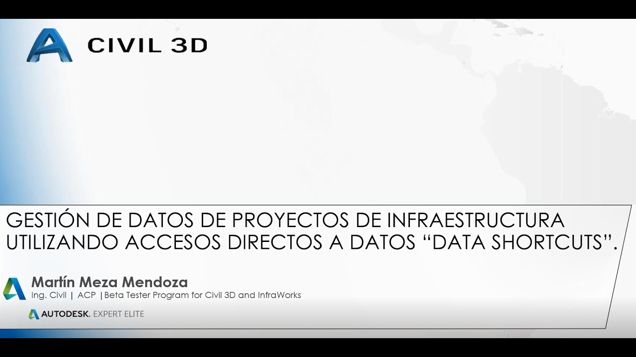 Gestión de Datos en Proyectos de Infraestructura utilizando Data Shortcuts en Civil 3D