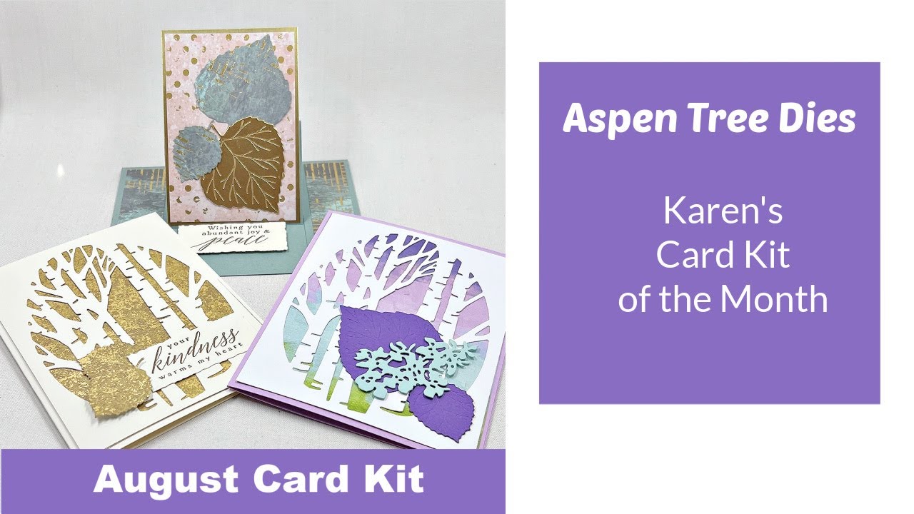 Aspen Tree Dies Card Kit of the Month