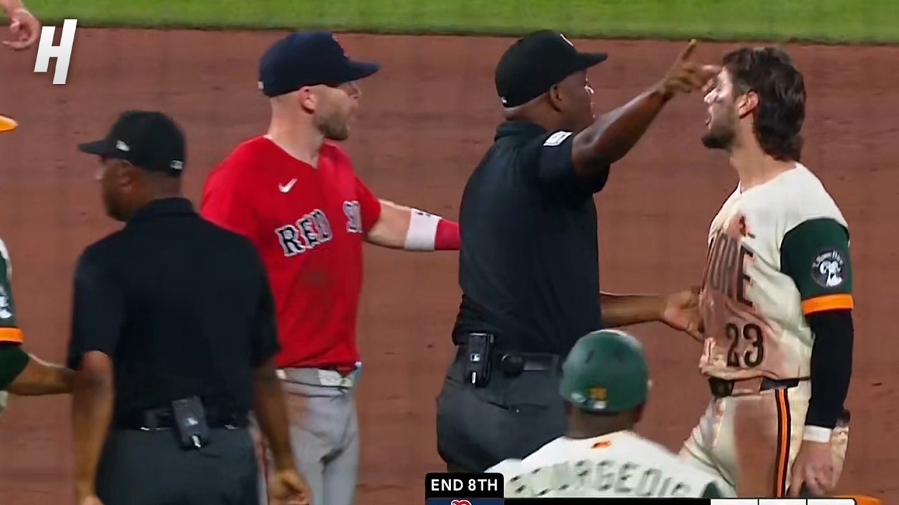 Массовая потасовка в матче Orioles и Red Sox 👀 НАПРЯЖЕННЫЙ МОМЕНТ