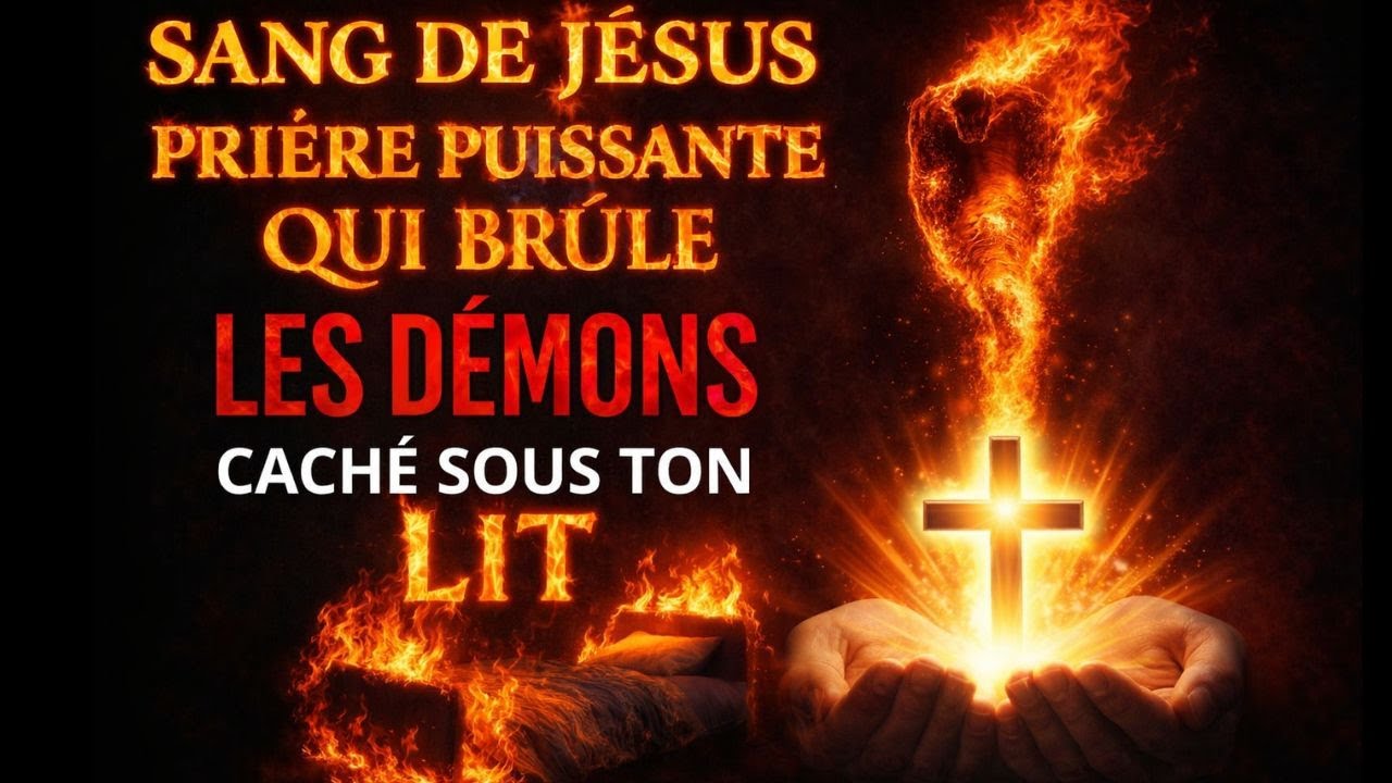 🔴Prière Puissante INVOQUE le SANG DE JÉSUS EXPULSE LES DÉMONSBRISE LA SORCELLERIE CACHÉ SOUS TON LIT