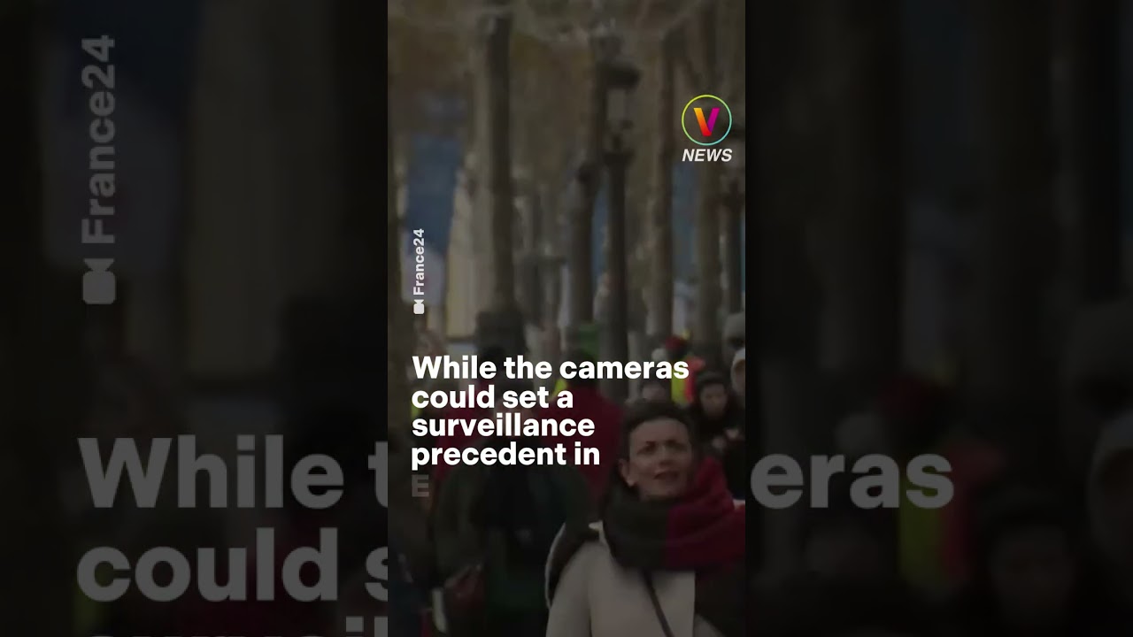 Surveillance vs. Privacy: The debate over AI cameras in Paris 👀 #Paris2024  #AI