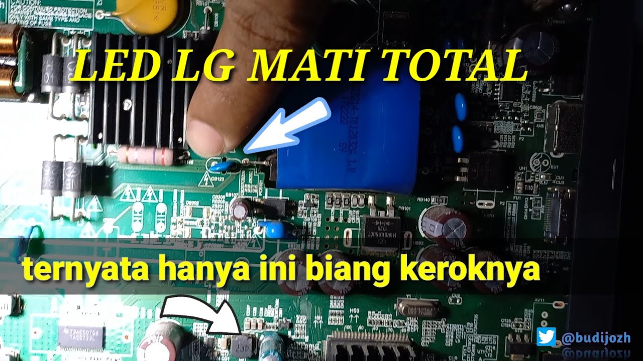 cara memperbaiki tv led lg mati total