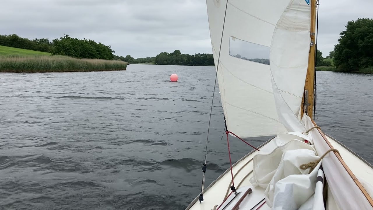Haderslev Fjord - Miels Vig mit Folkeboot Oliese