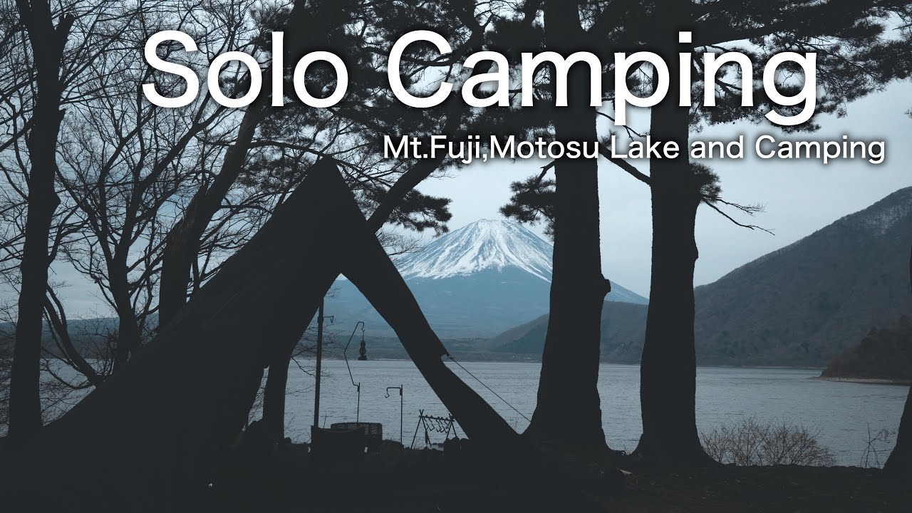 Relaxing Solo Camping Mt.Fuji and Motosu Lake【ASMR】【Jimny】