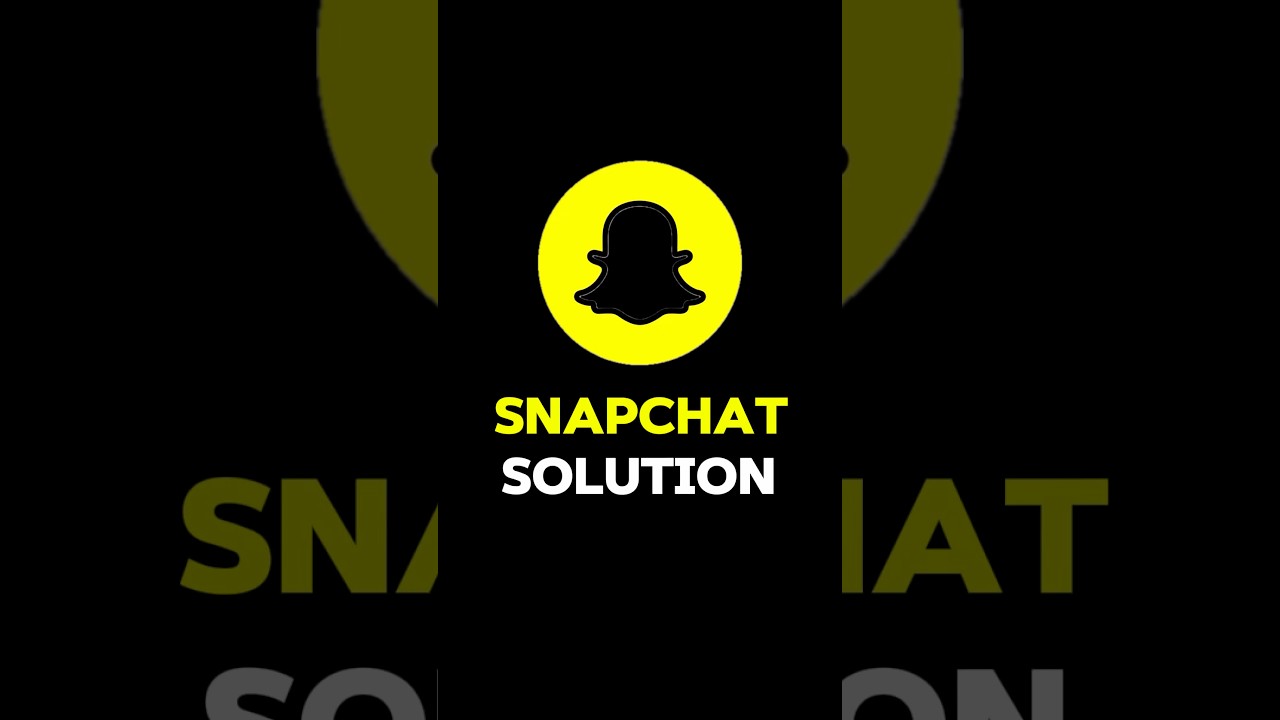 How to Fix Snapchat Issues 🫣 #shorts #snapchat