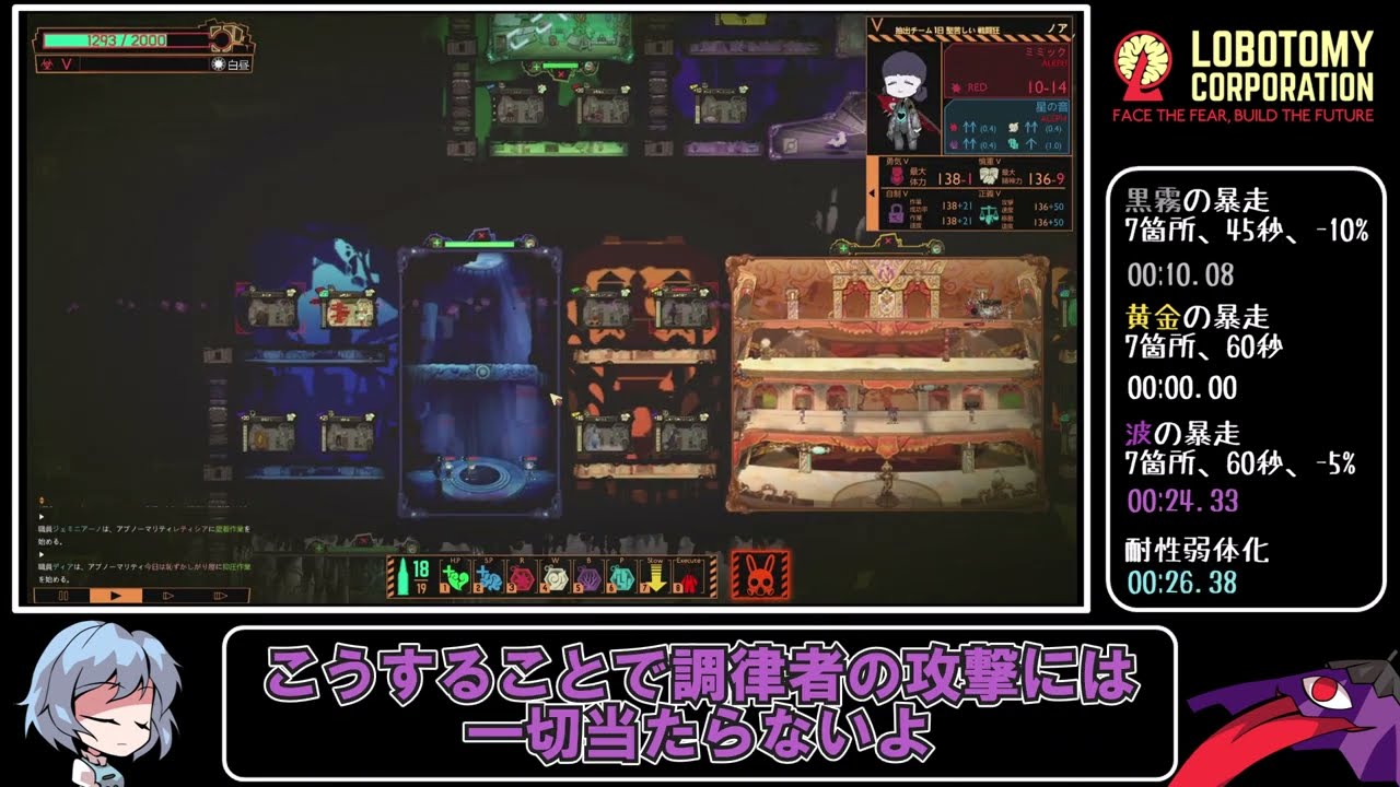 49日目ビナールート正攻法ノーデス【Lobotomy Corporation】