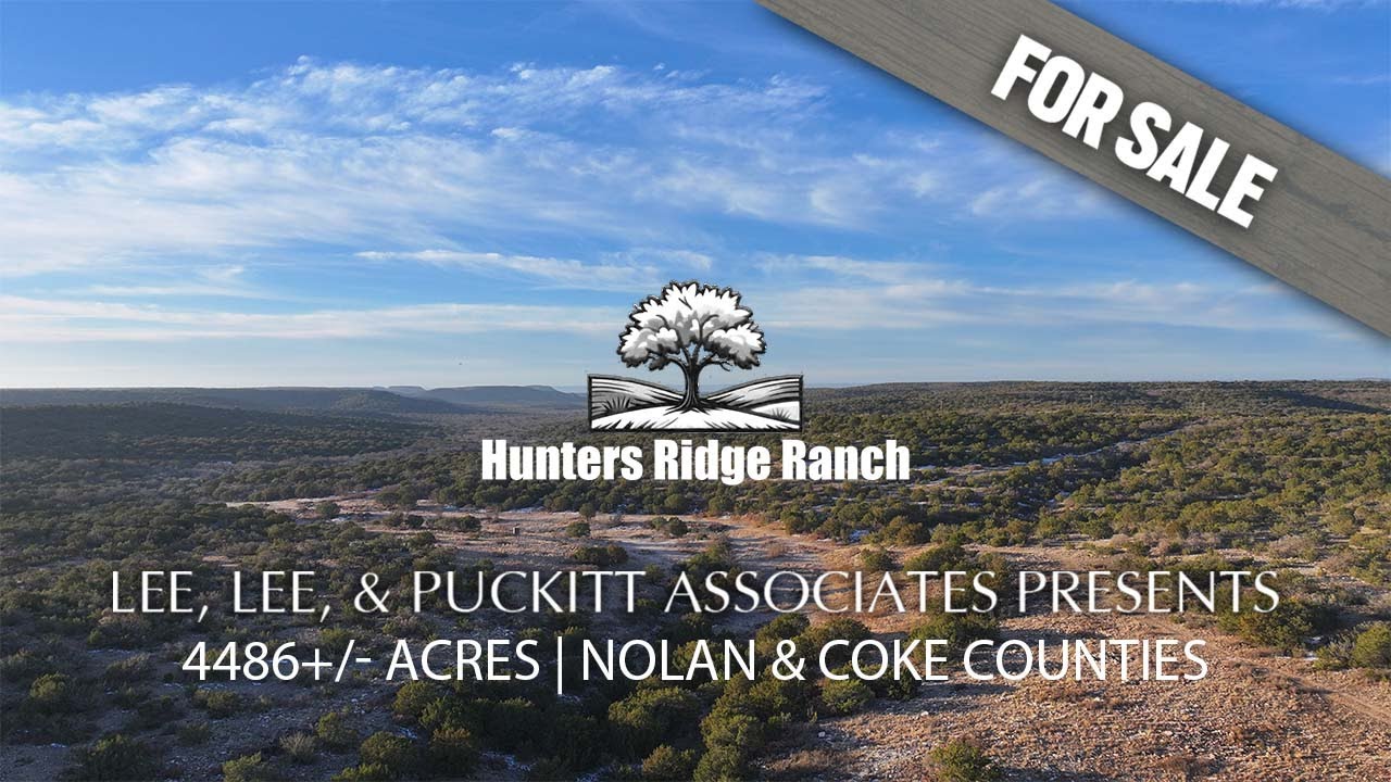 Hunter Ridge Ranch | 4,486+/- Acres | Nolan & Coke Counties, Texas