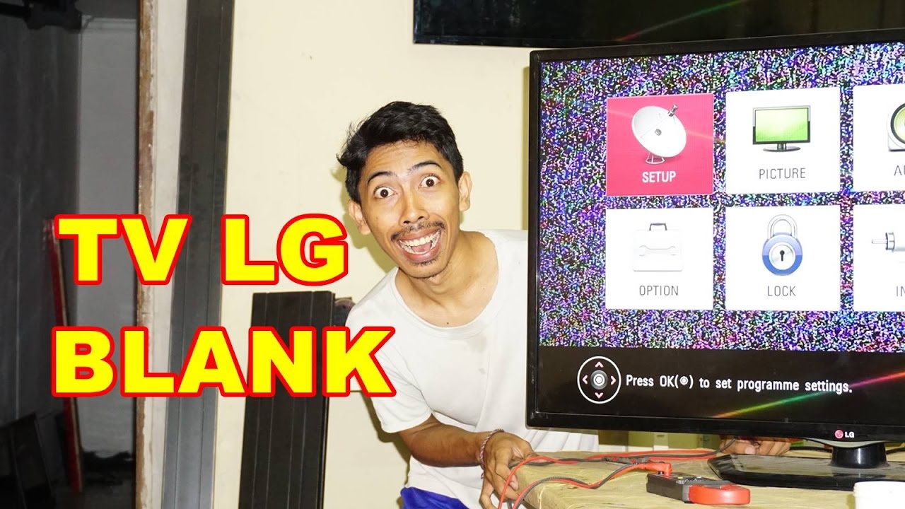 TV LED LG Mati Blank Backlight Menyala VLOG71