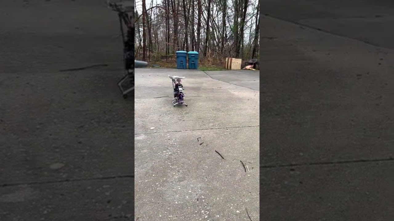 First startup of a Xicoy turbine r/c helicopter