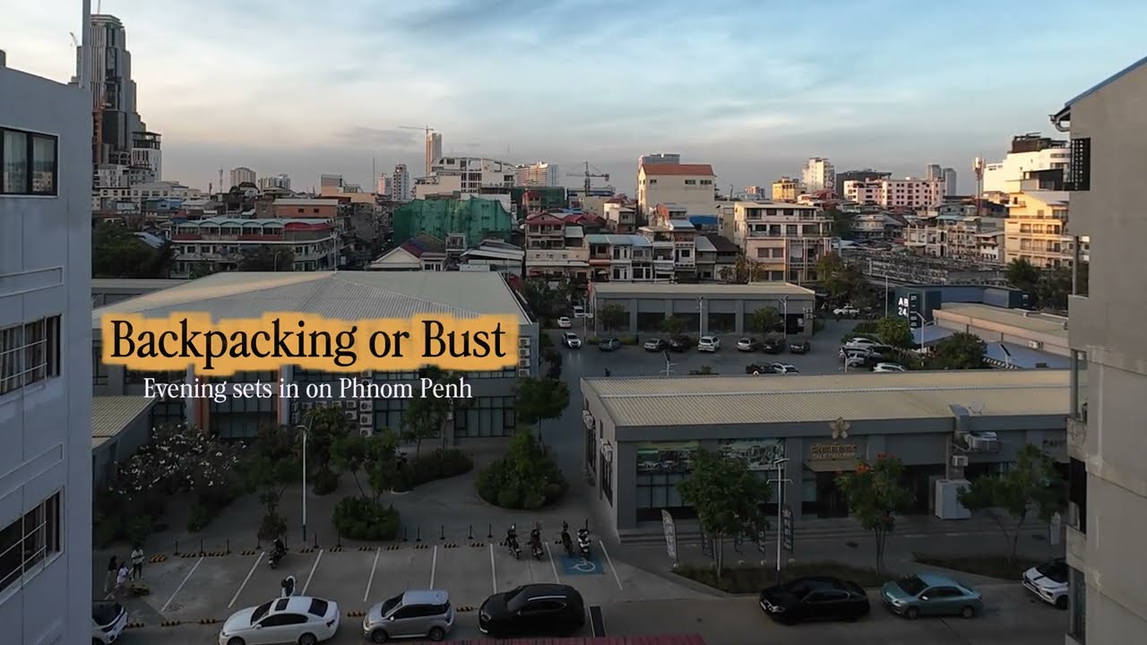 Evening sets in on Phnom Penh, Cambodia  1/3/2026 4K