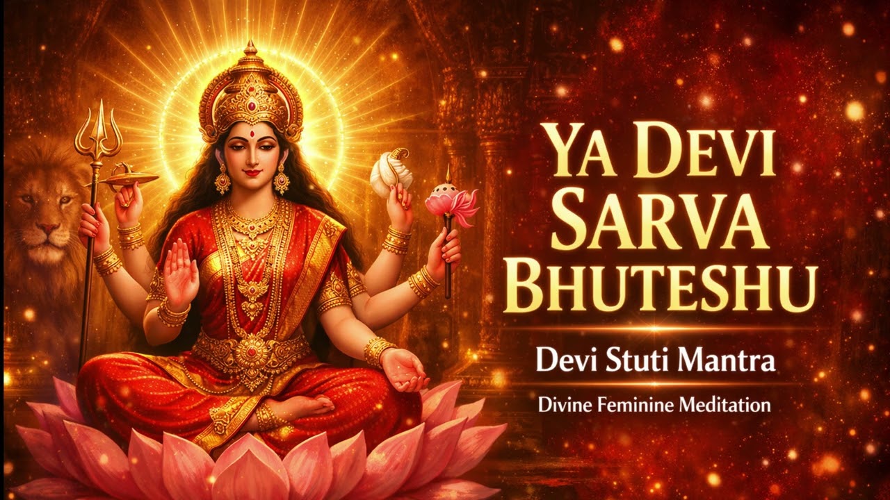Ya Devi Sarva Bhuteshu Mantra-Devi Stuti Mantra-Divine Feminine Power & Protection for Stress Relief