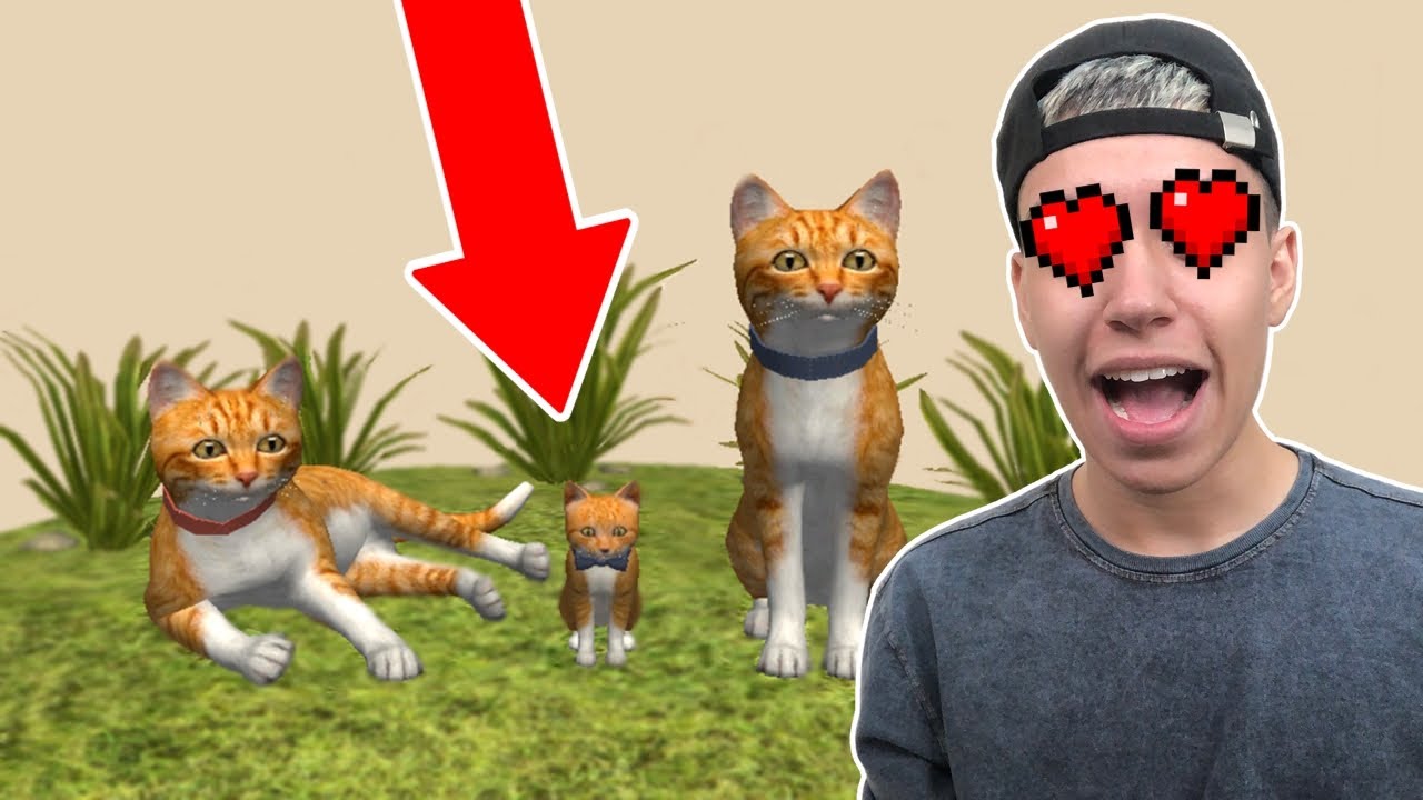CONSEGUI UM FILHO!! GATINHO FILHOTE NASCEU!! (Cat Simulator)