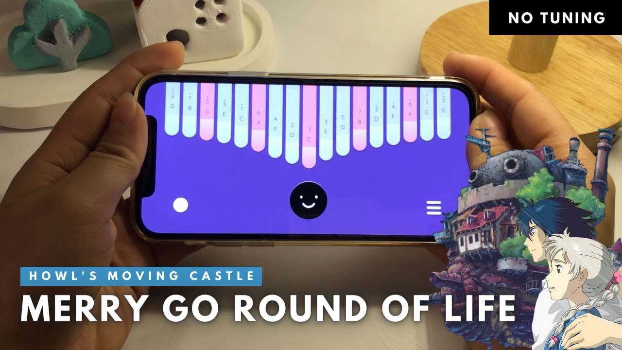 Howl's Moving Castle Theme | Kalimba App Tutorial (KEYLIMBA)