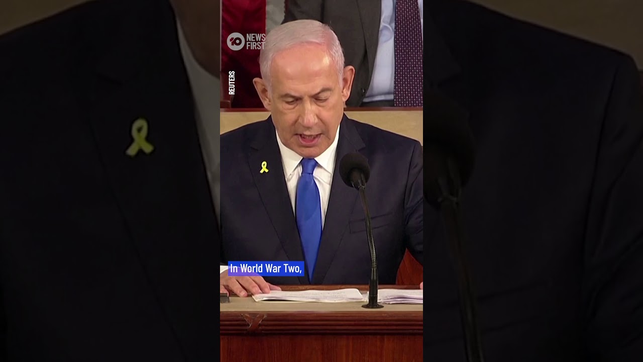 Israeli PM Benjamin Netanyahu Addresses US Congress | 10 News First