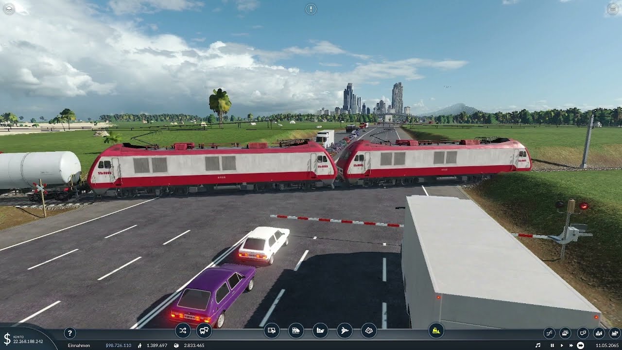 Transport Fever 2: Bahnübergang (Teil 1) / Railroad Crossing (1)