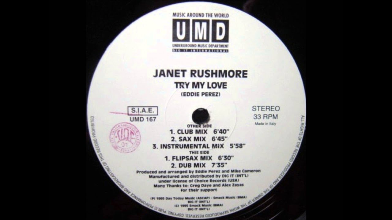 Janet Rushmore - Try My Love (Instrumental Mix) [1995 US Garage]