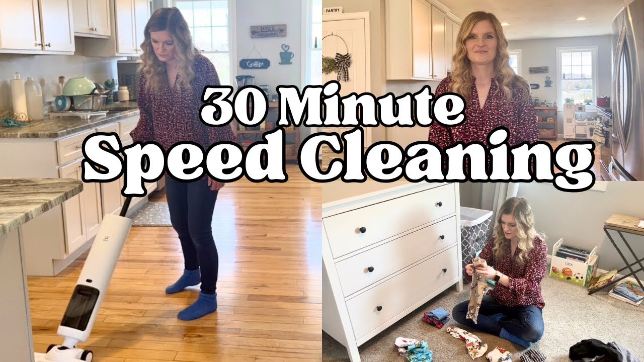 Quick & Effective 30 Minute Speed Clean. Clean With Me. Cleaning Motivation.