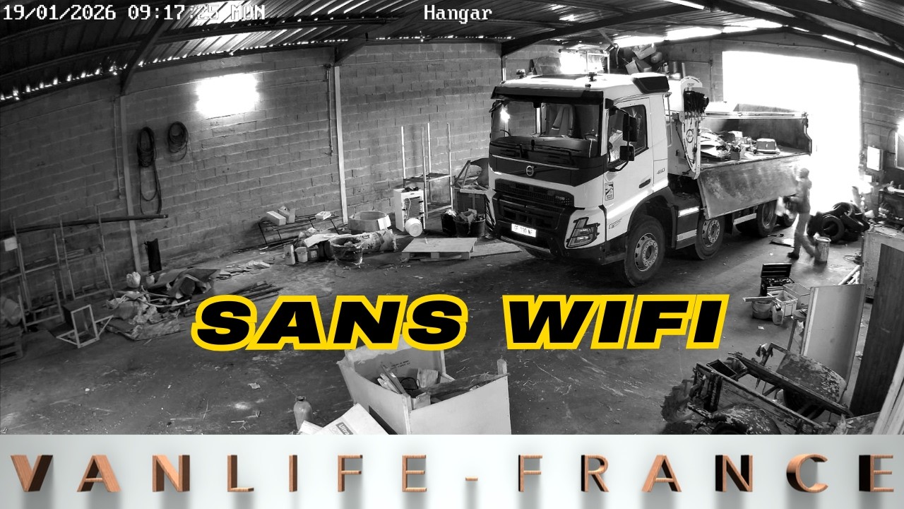 Cette cam&eacute;ra surveille mon hangar sans wifi !