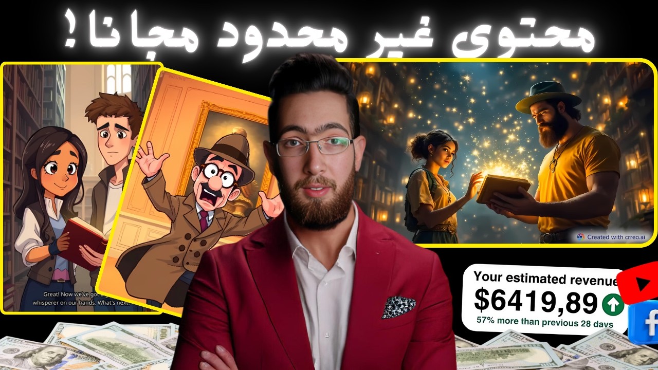 حوّل أي نص إلى فيديو ذكاء اصطناعي مجانا | بدون حدود وبدون علامة مائية + طريقة إنشاء قناة ناجحة