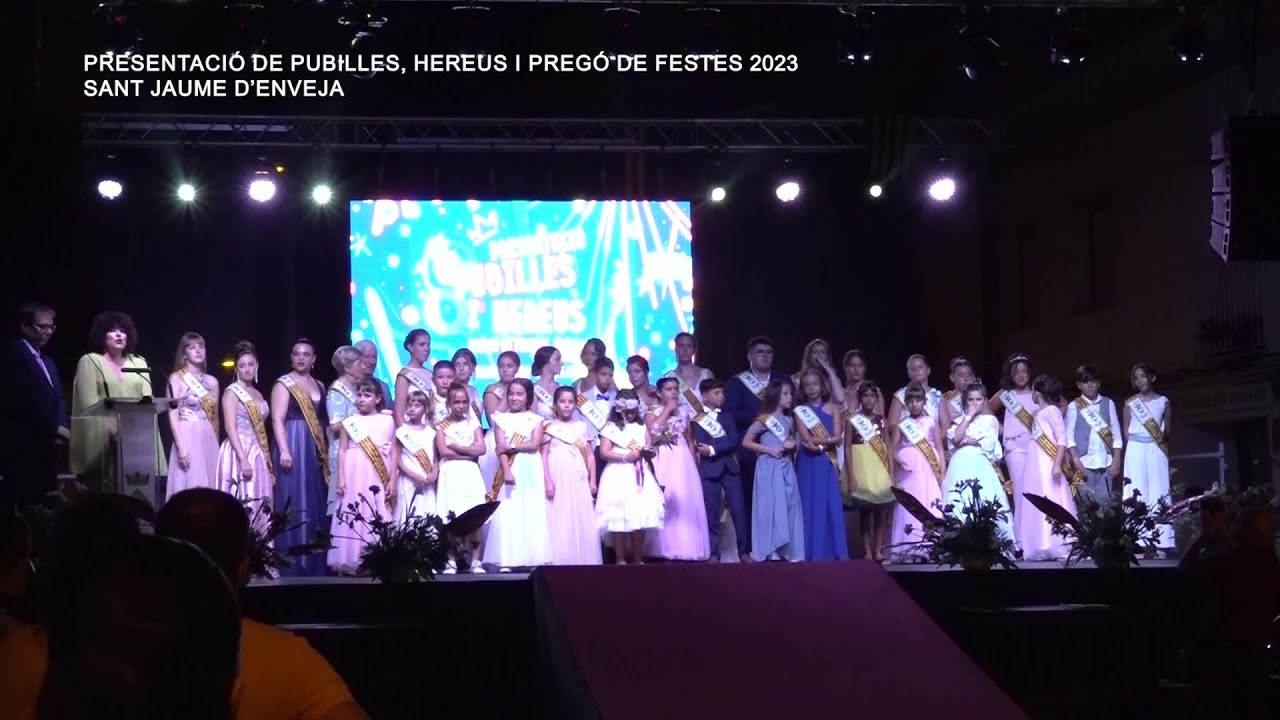 Presentació de Pubilles, Hereus i Pregó de Festes 2023 a Sant Jaume d'Enveja