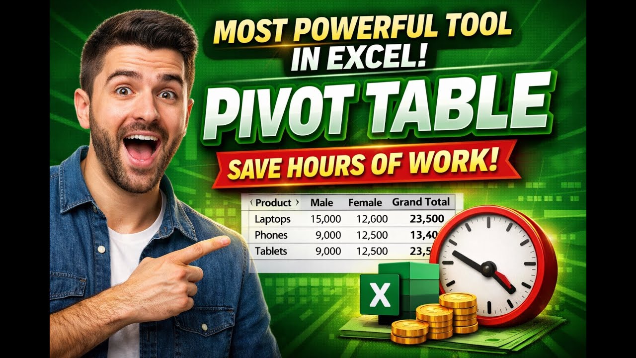 Pivot Tables in Excel – Step-by-Step for Beginners