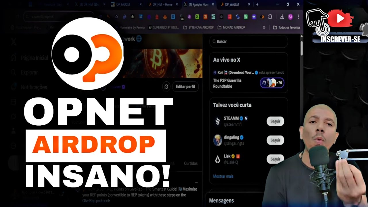 COMO PARTICIPAR DO AIRDROP TESTNET $OPNET NO BITCOIN