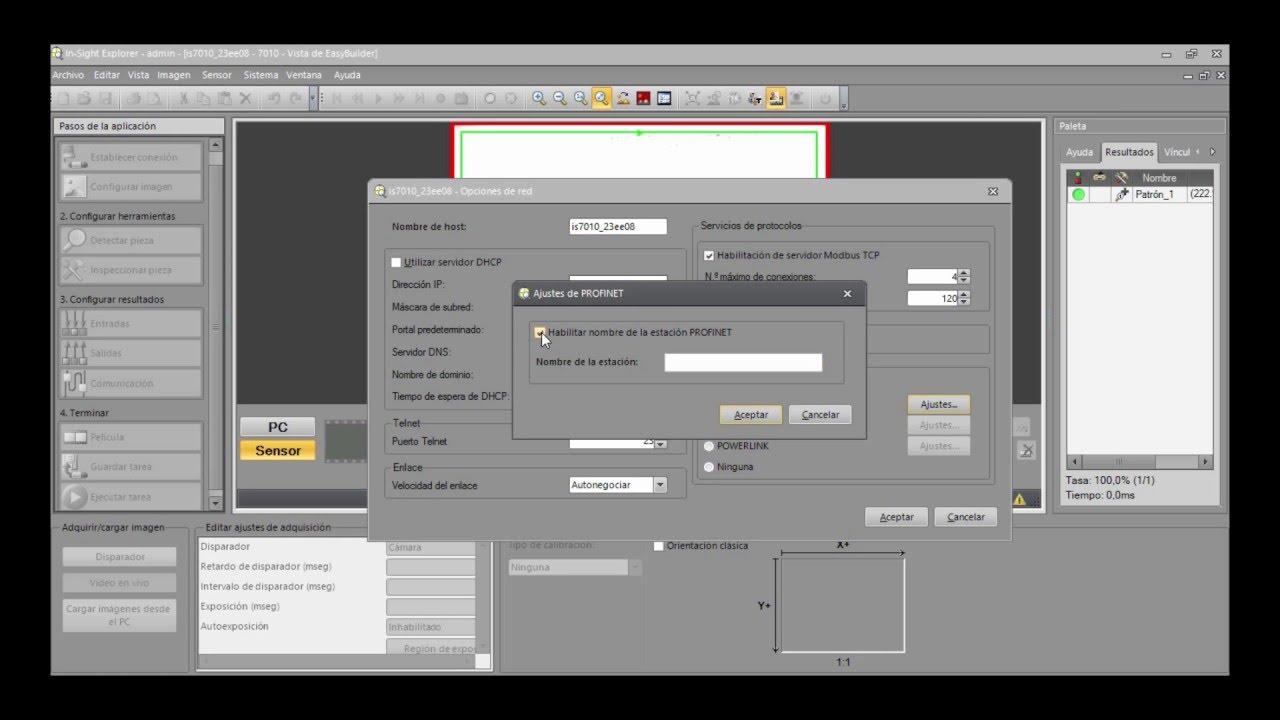 Cómo conectar una cámara In-Sight por Profinet